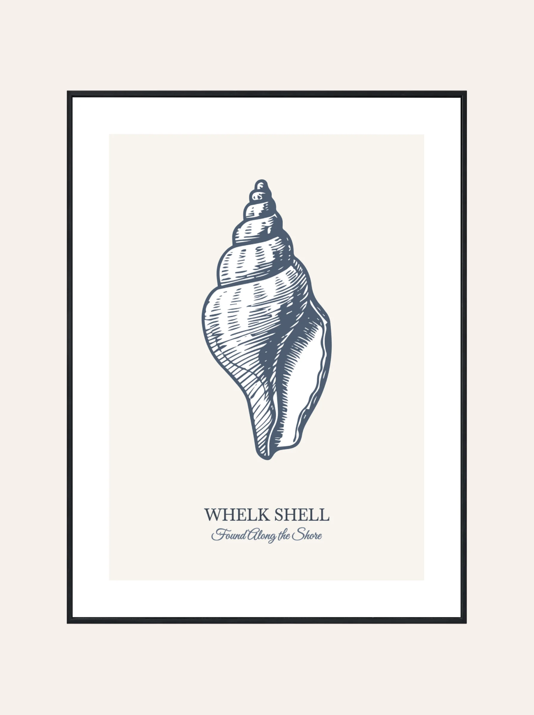 Plakat Whelk Shell Błękit