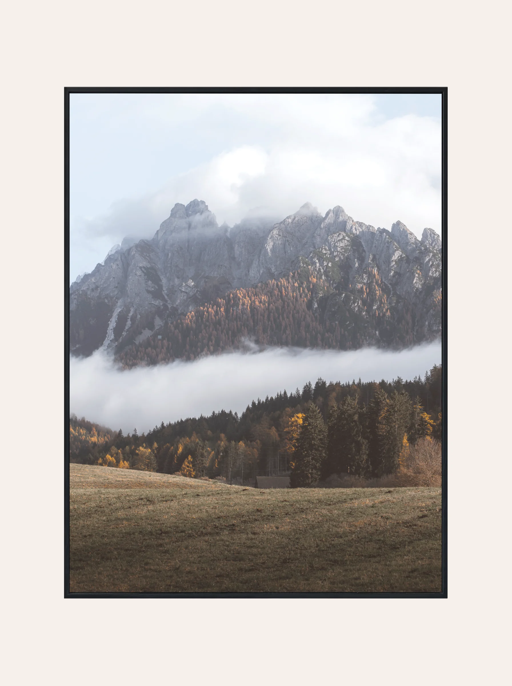 Plakat Zachmurzone Góry