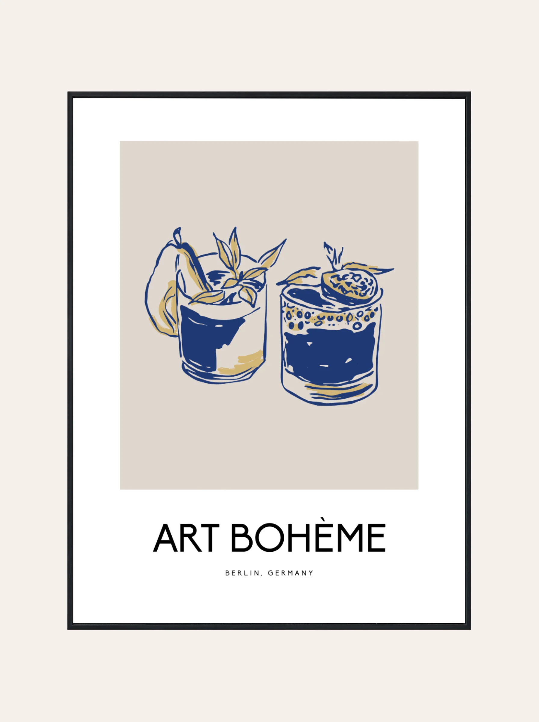 Plakat z Drinkami