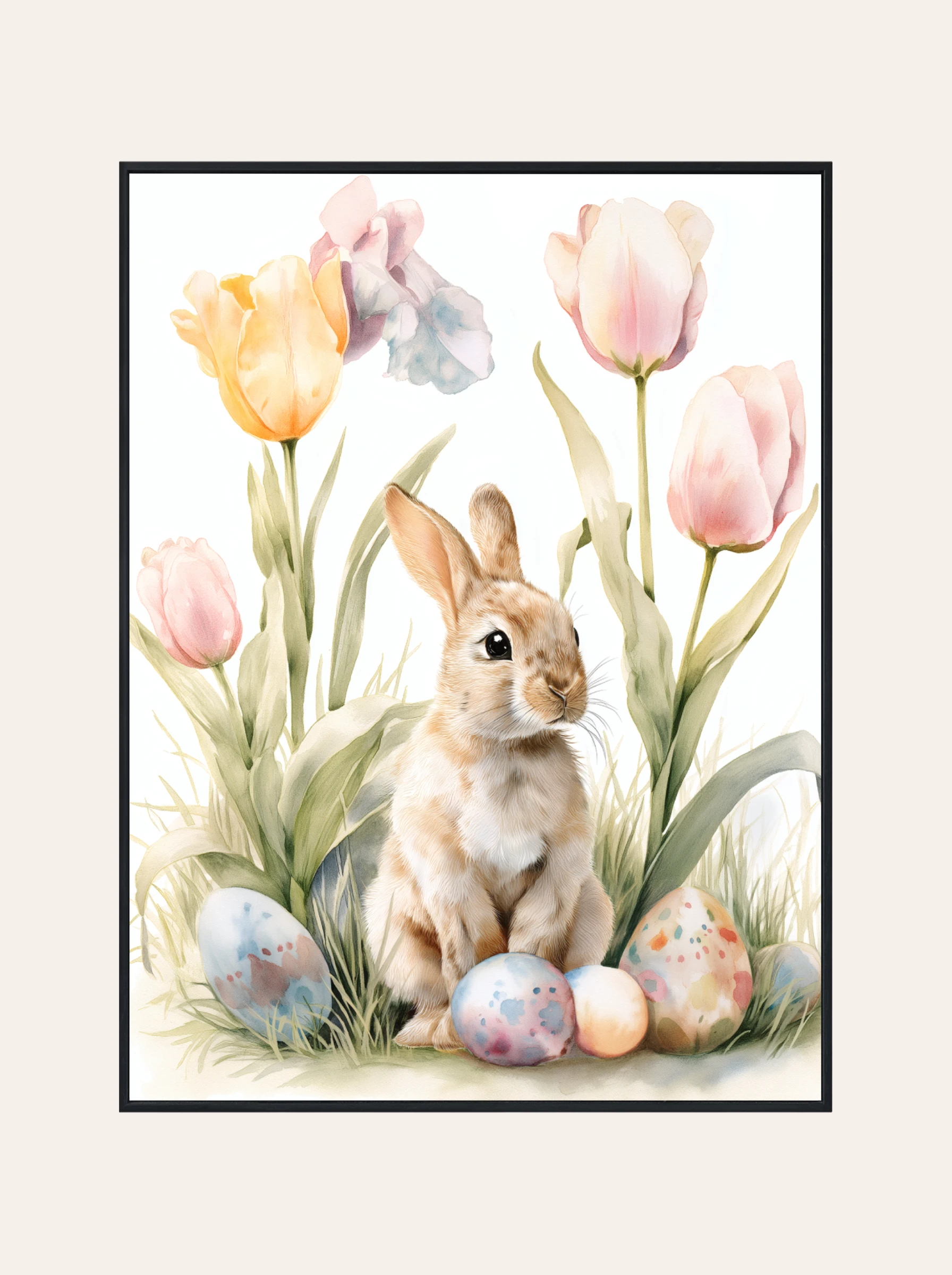 Plakat Akwarelowy Króliczek