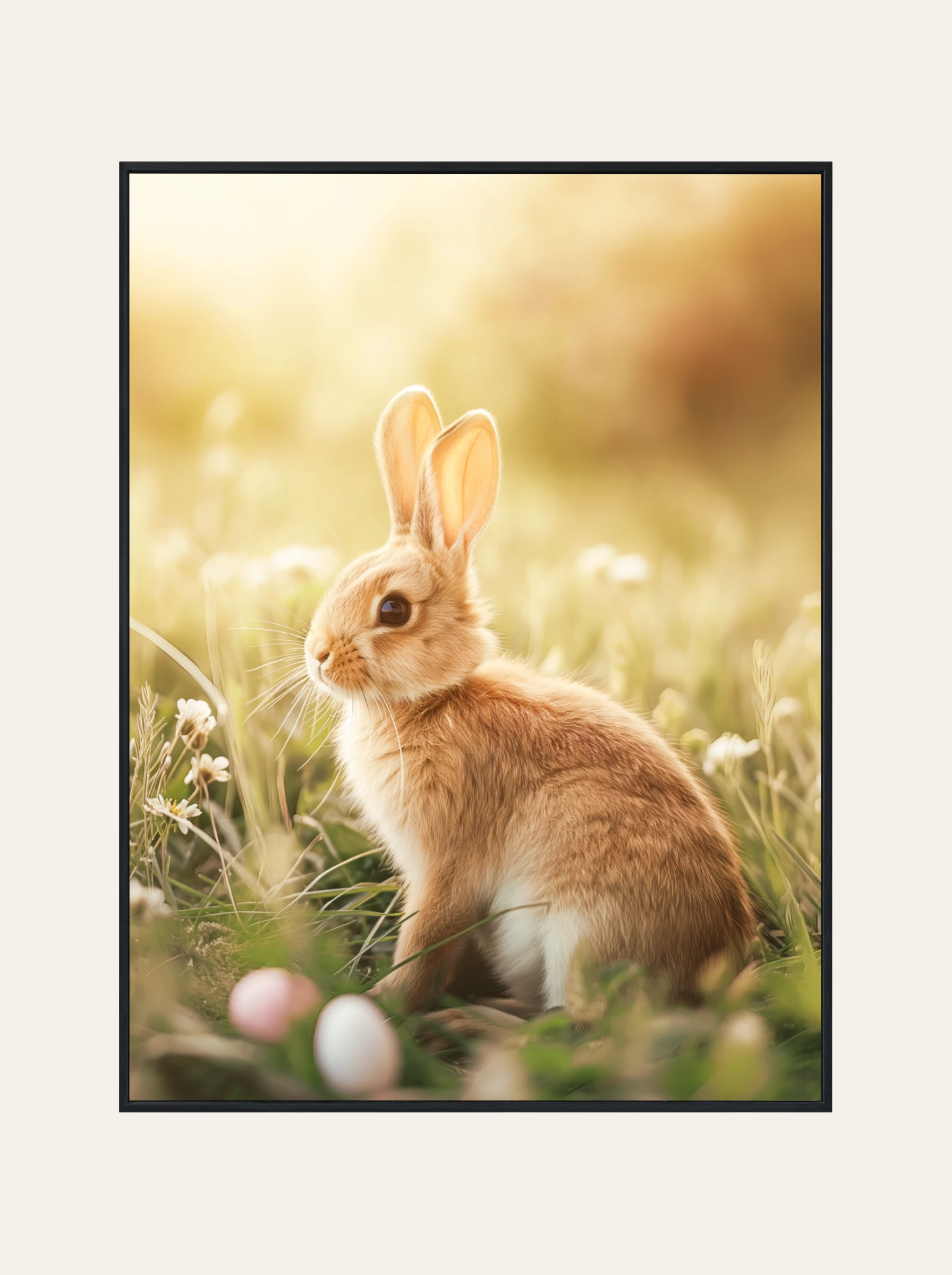 Plakat Króliczek W Wiosennej Trawie
