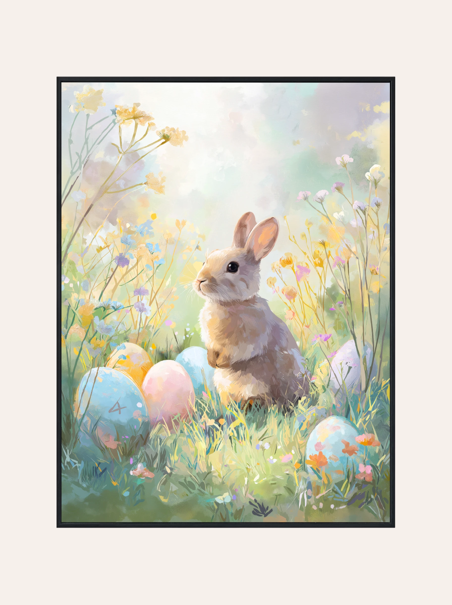 Plakat Króliczek Z Pisankami