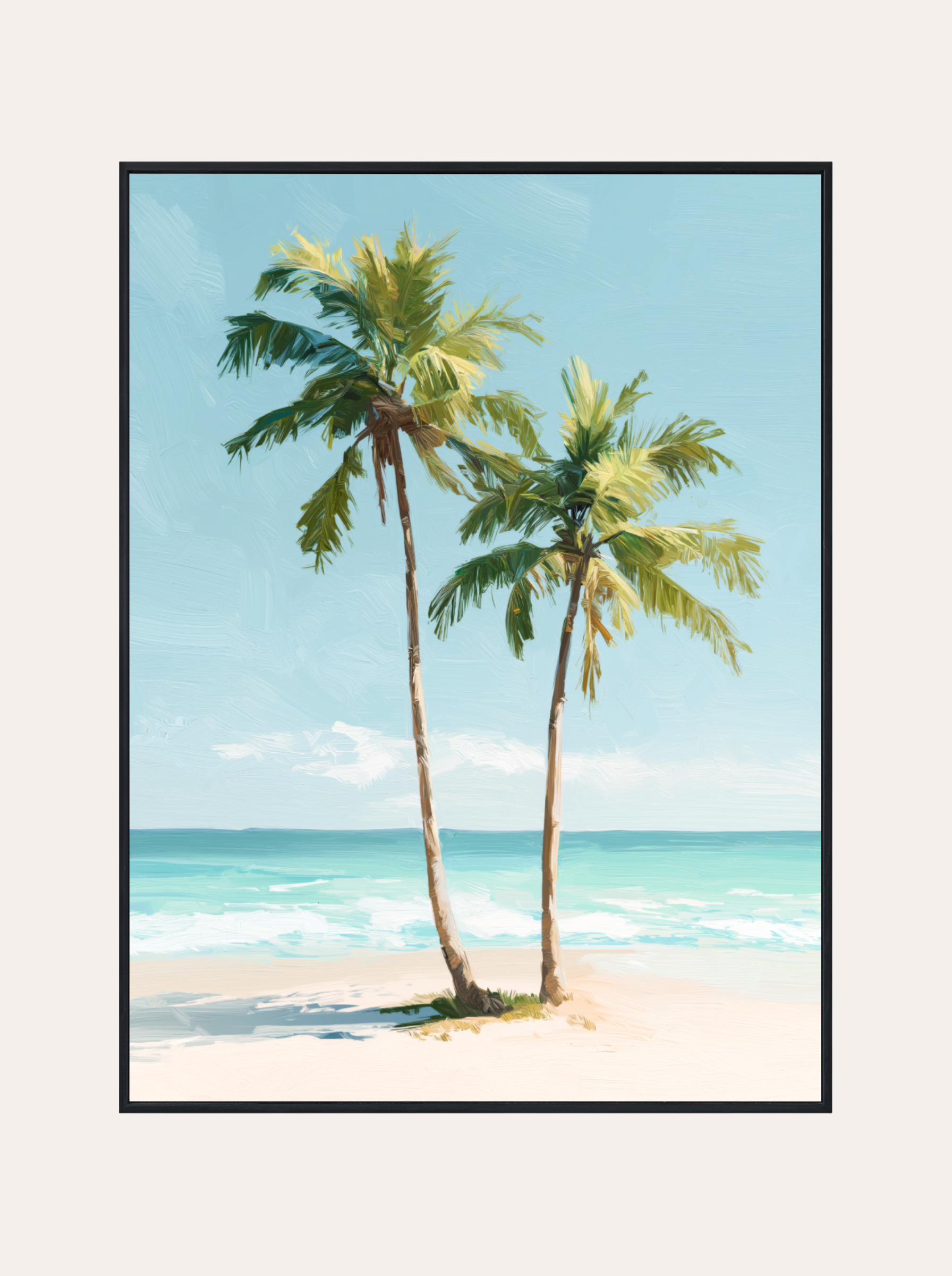 Plakat Dwie Palmy nad Oceanem