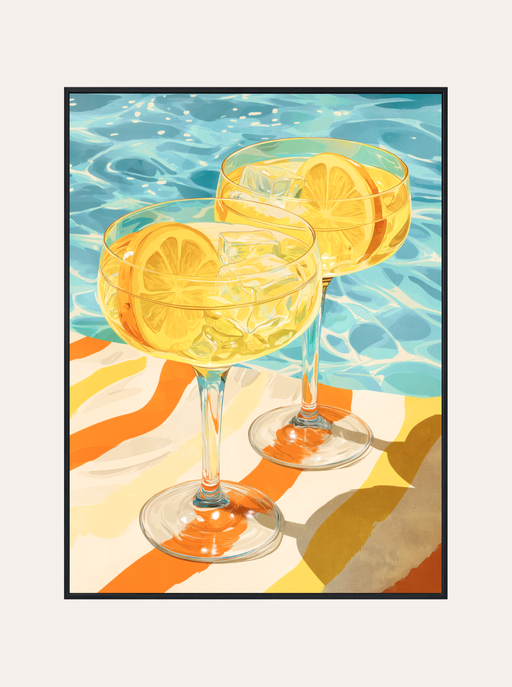 Plakat Letnie Drinki nad Basenem