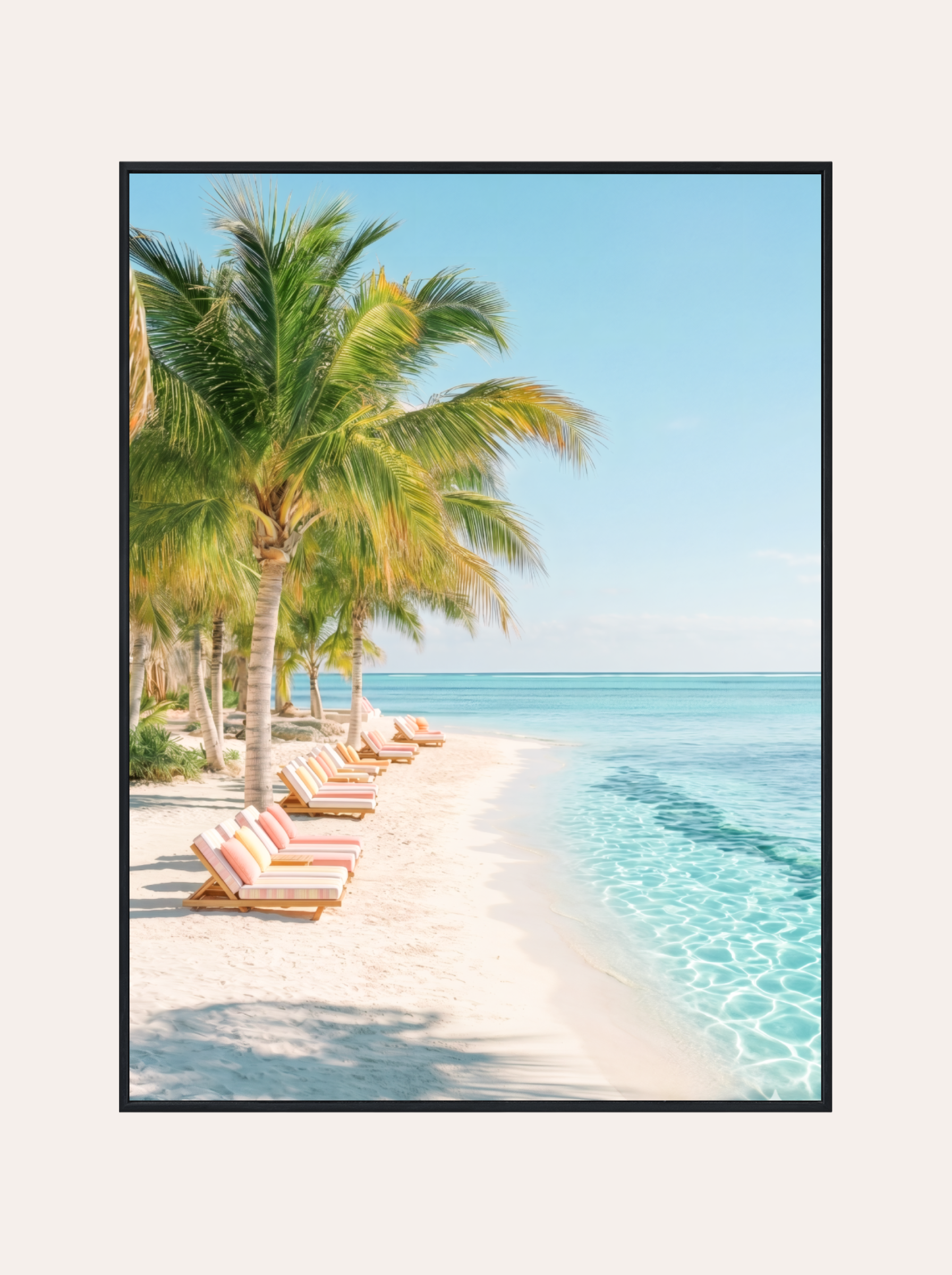 Plakat Leżaki nad Oceanem