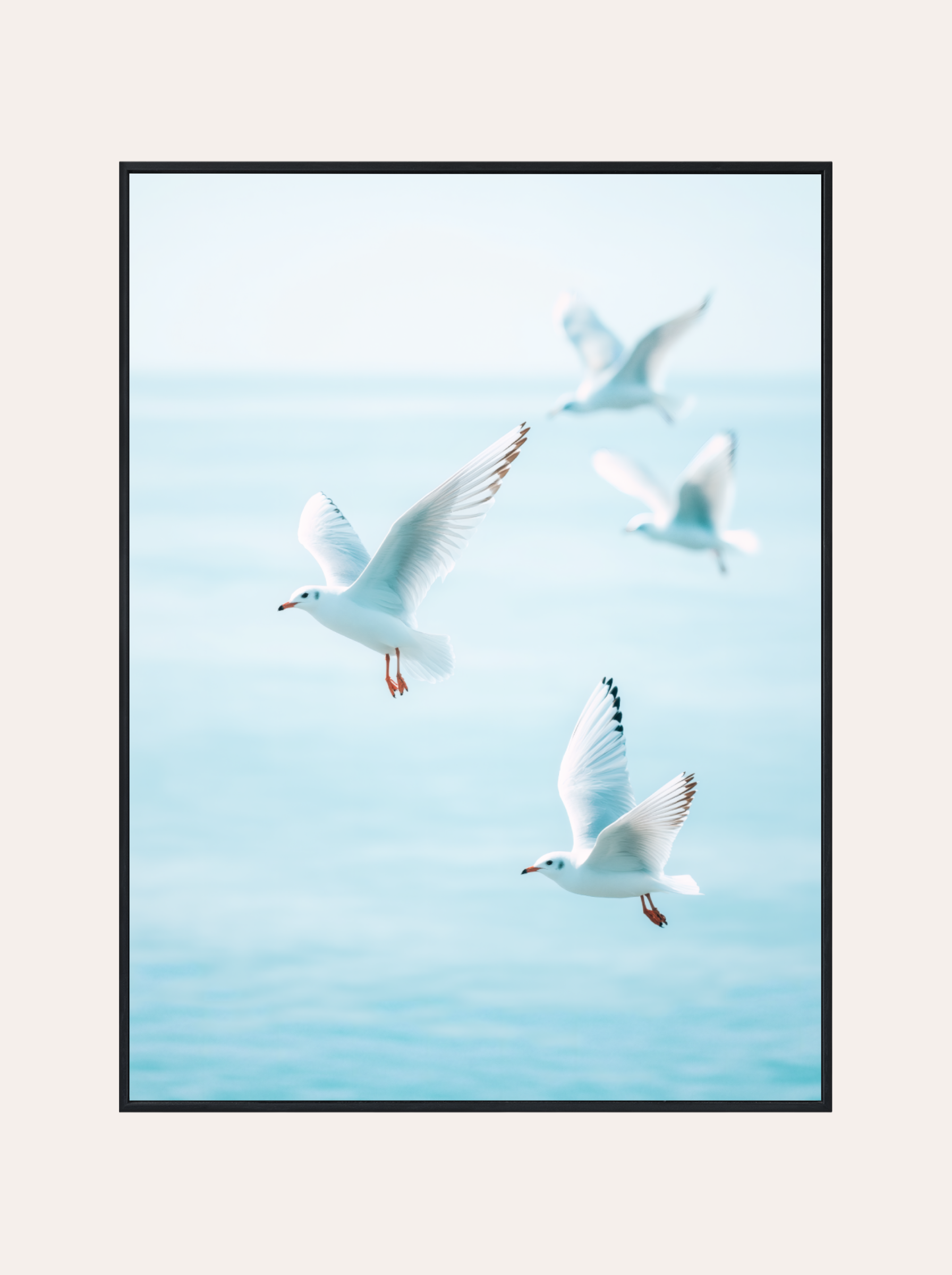 Plakat Mewy nad Oceanem