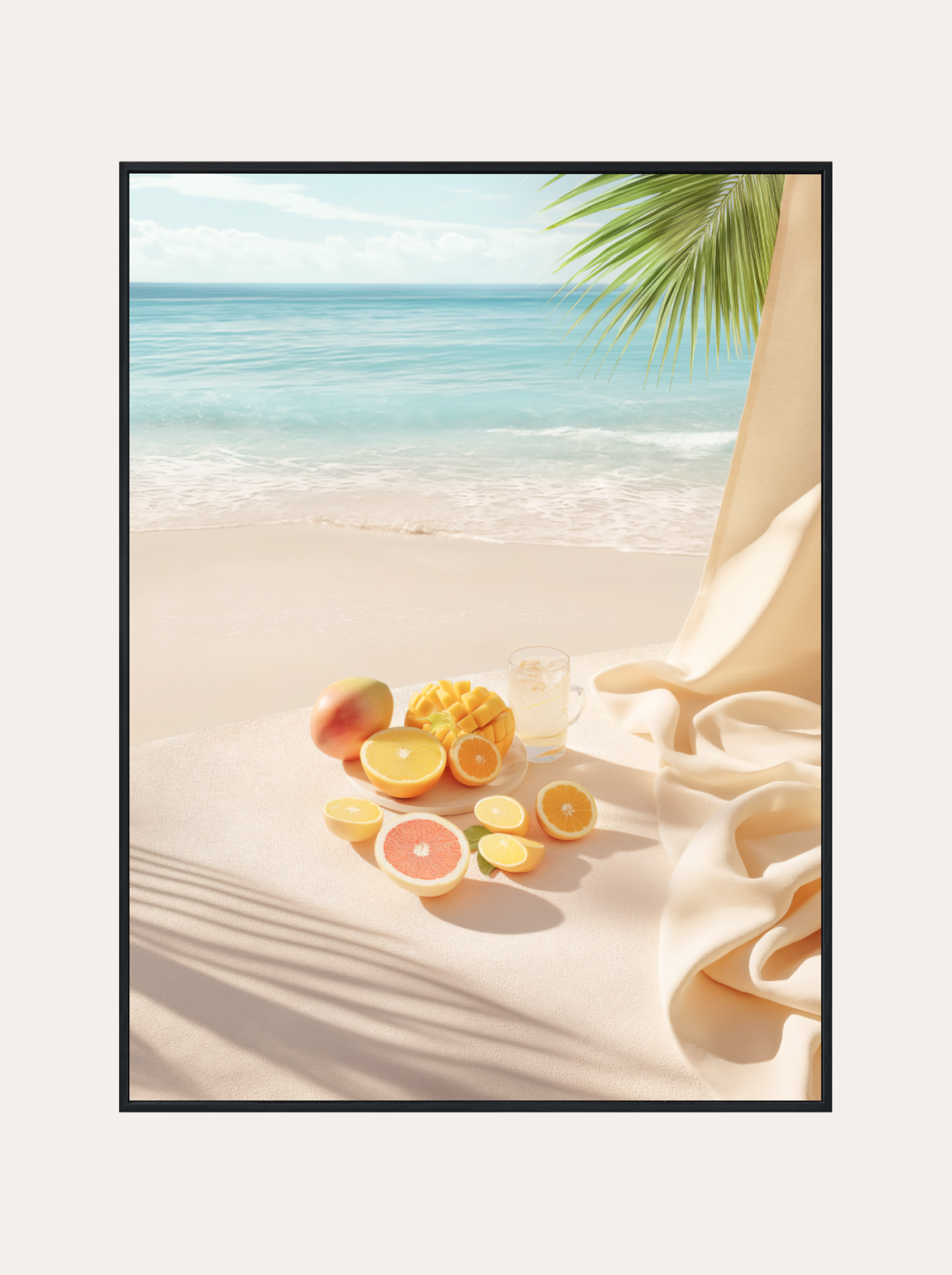 Plakat Owoce na Plaży