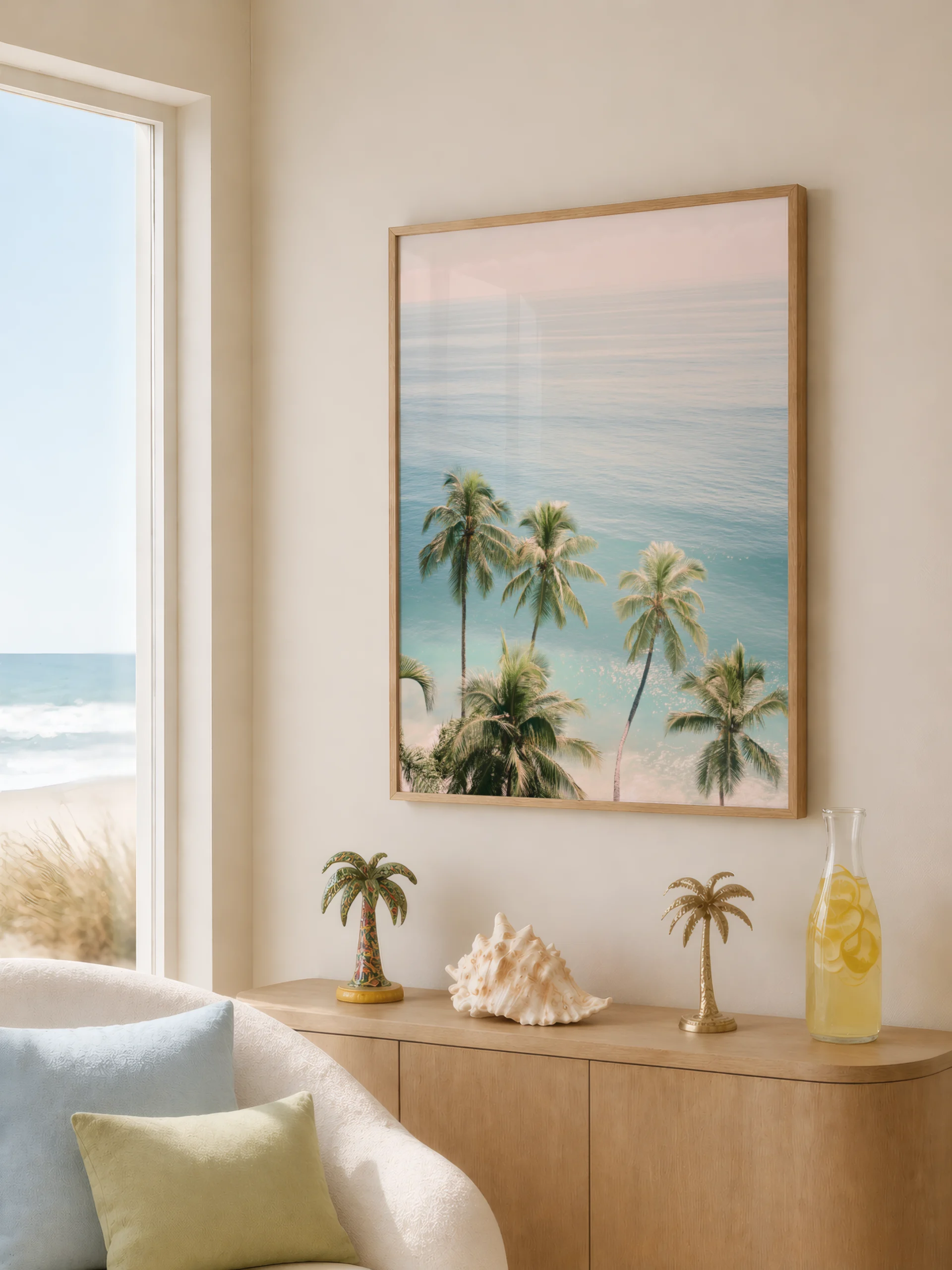 Plakat Palmy nad Oceanem - obrazek 2