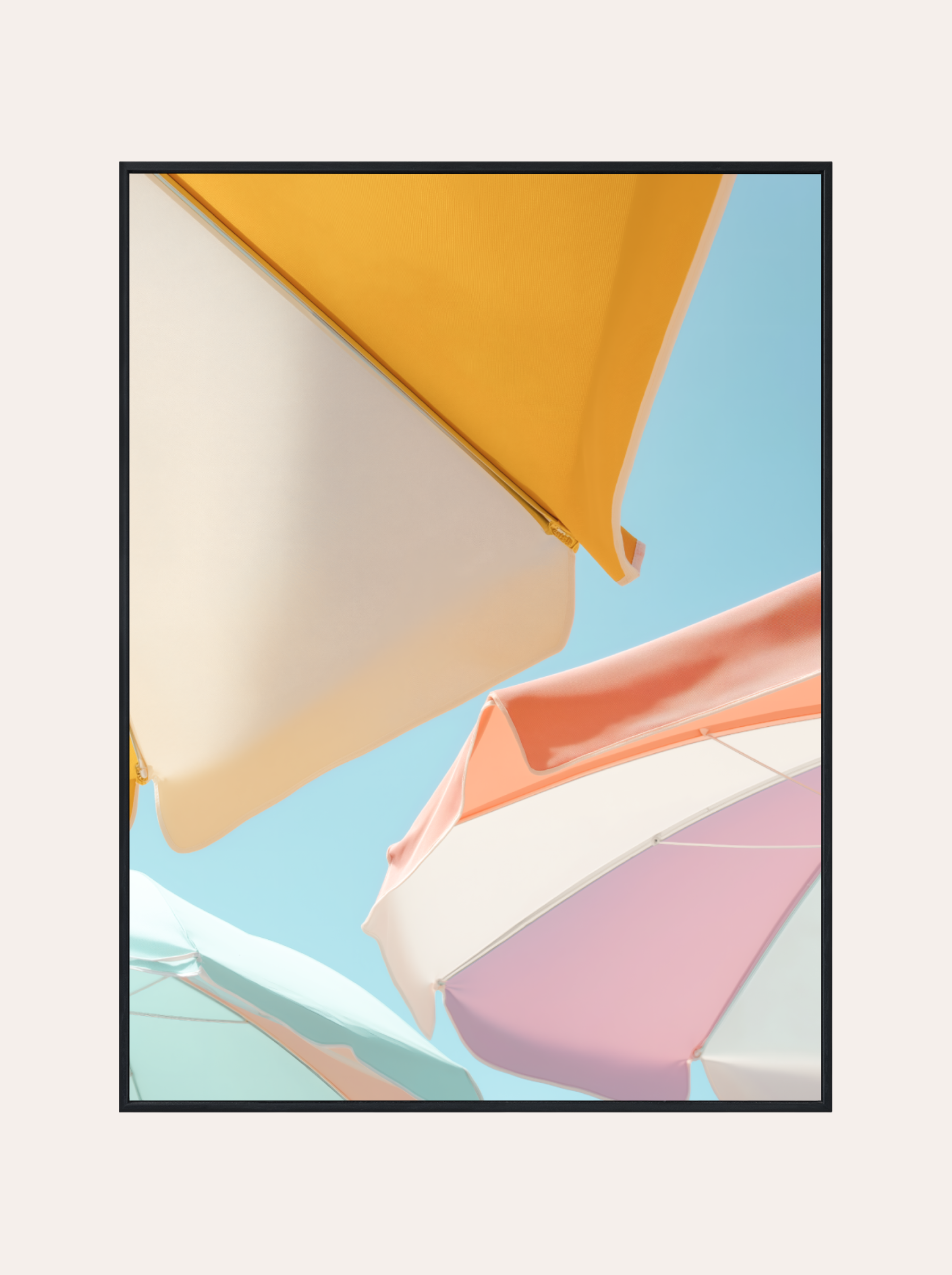 Plakat Pastelowe Parasole Plażowe
