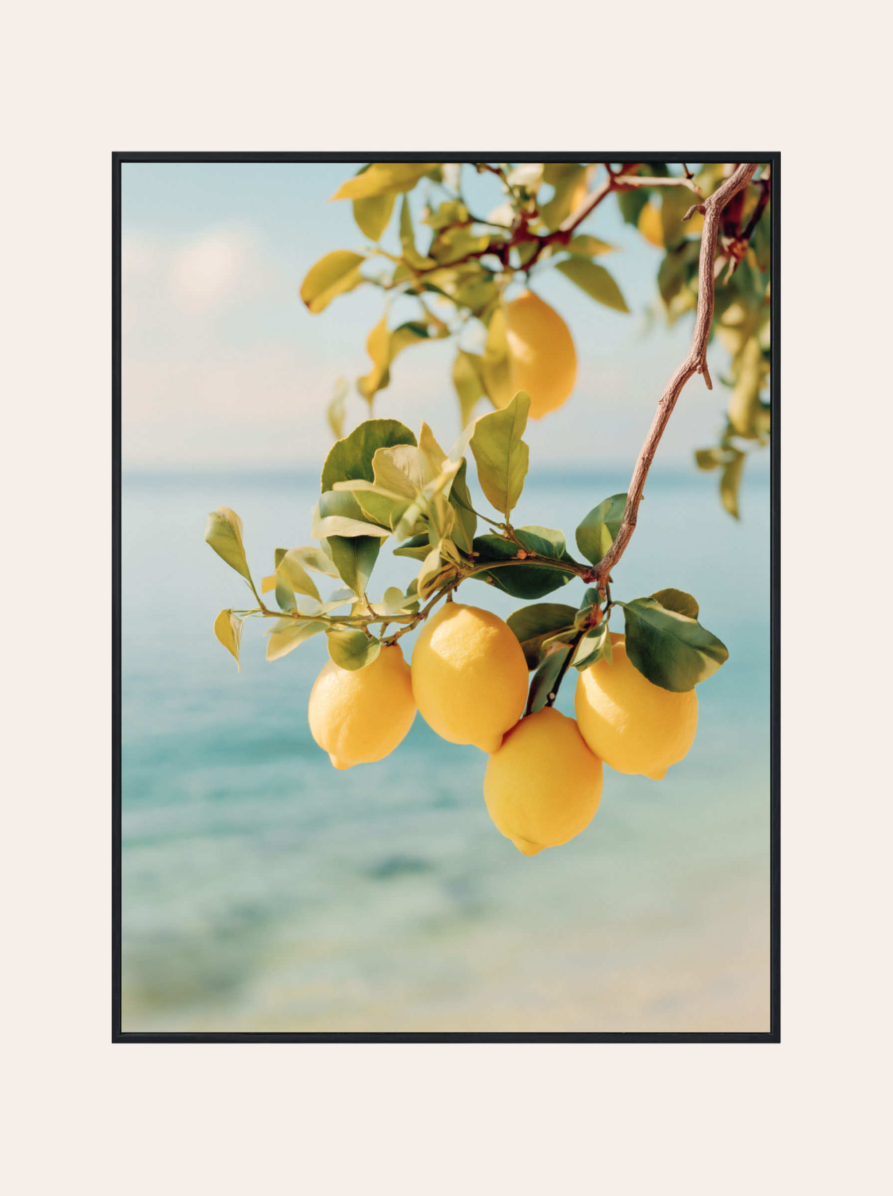 Plakat Cytryny nad Morzem